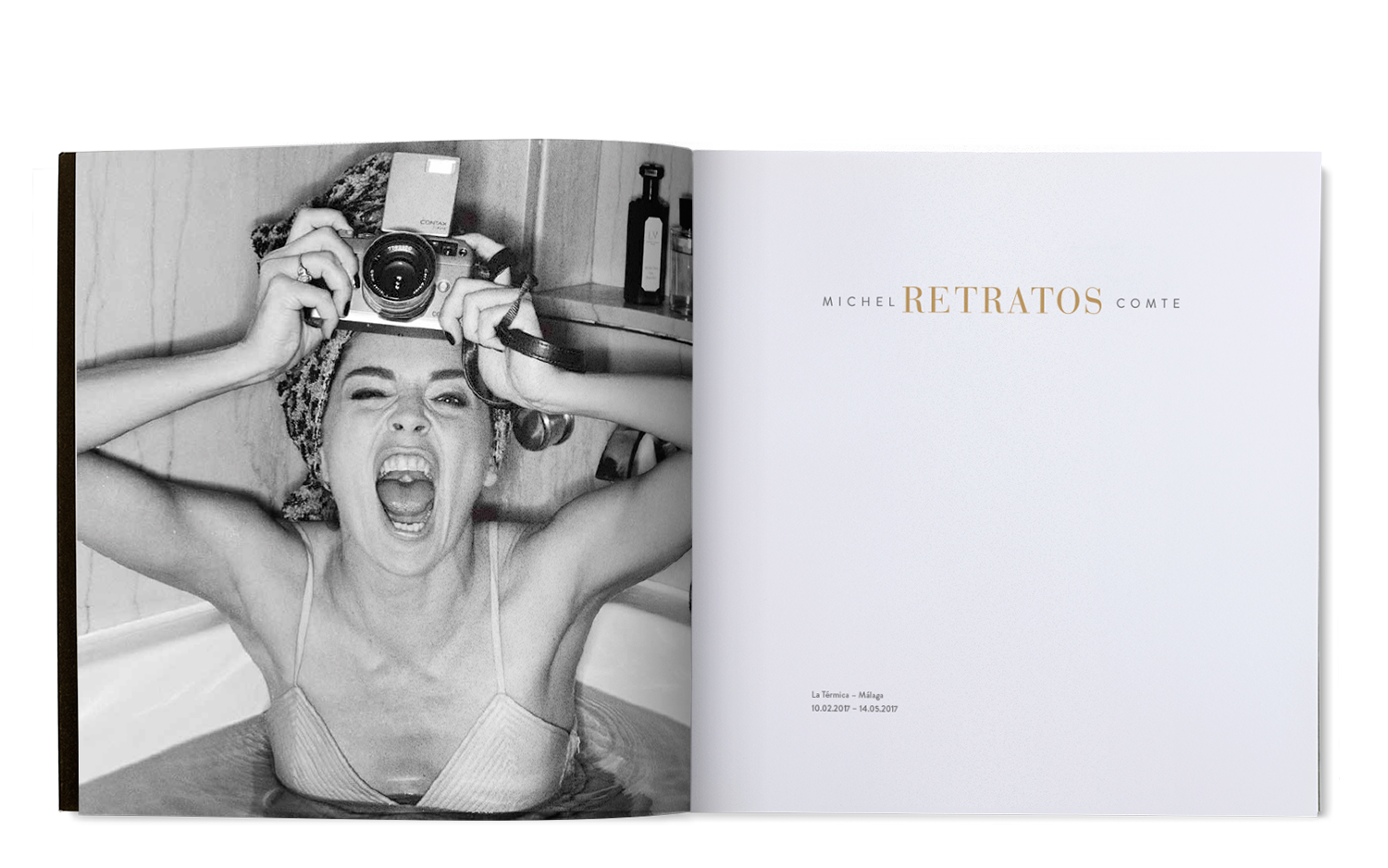 Diseño de interior catálogo exposición Michel Comte. trópico de cáncer La Termica