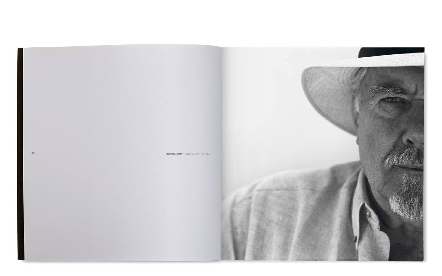 Diseño de interior catálogo exposición Michel Comte. Trópico de Cáncer Robert Altman